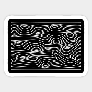 abstract modern lines Sticker